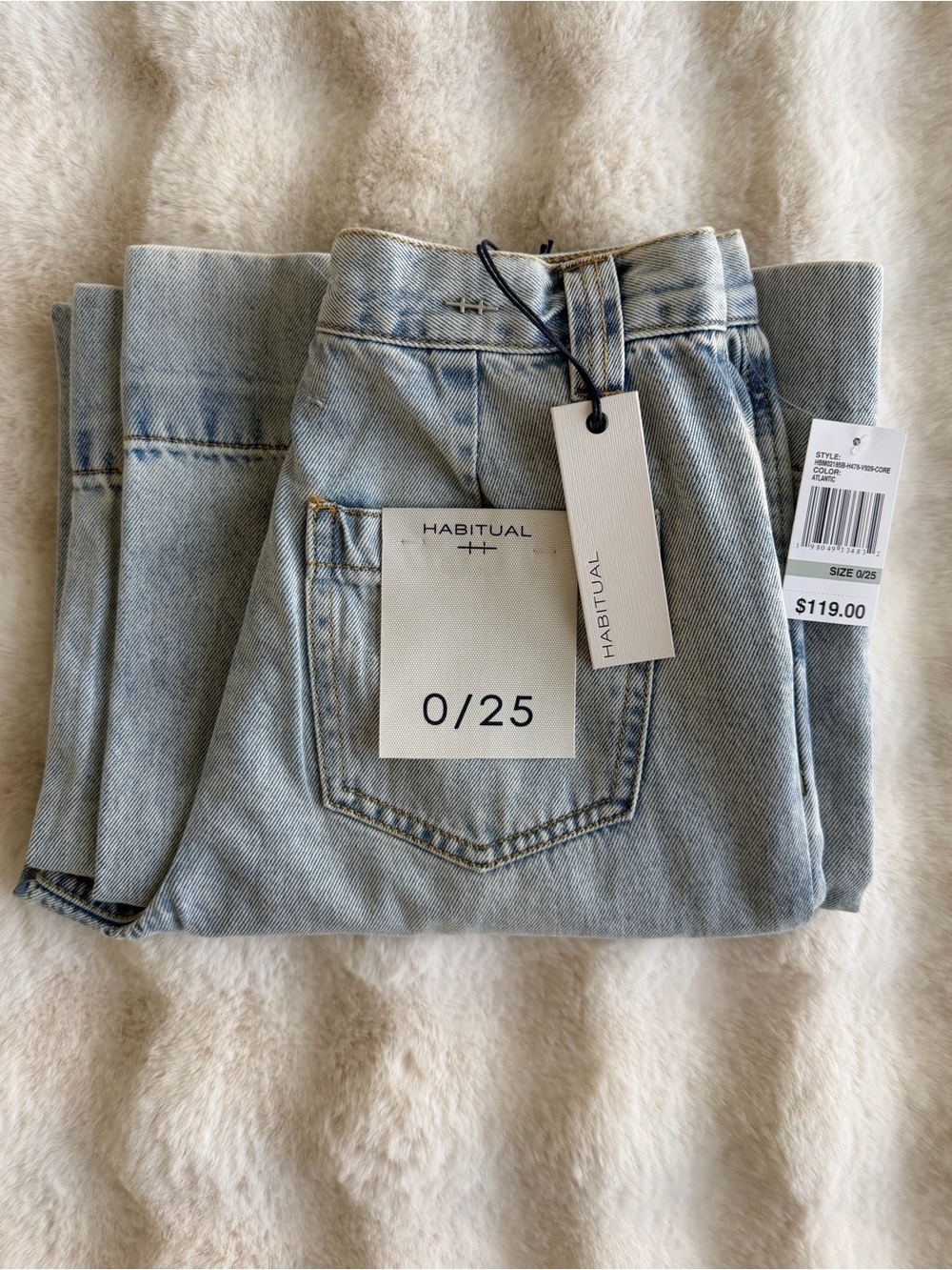 Habitual Light Wash High-Rise Straight Jeans - Light Blue